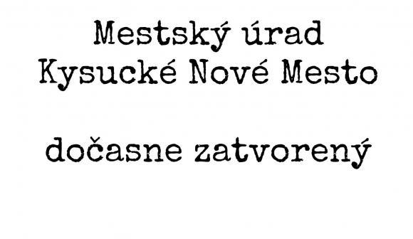 Mestsk� �rad zatvoren�